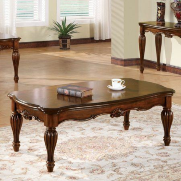 Vismaya Furniture Premium Teak Wood Classic Center Table C/TBL-001