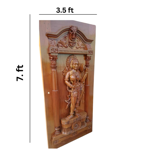 Vismaya Furniture High Quality Wooden Designer Exterior Door DR-001 - Image 3