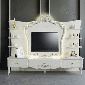 Vismaya Furniture Classic Wooden Hand Carving Luxury TV Cabinet TVCB-001