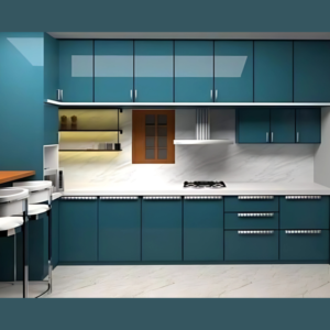 Vismaya Furniture Wooden Luxury Modular Kitchen MOD/KICH-011