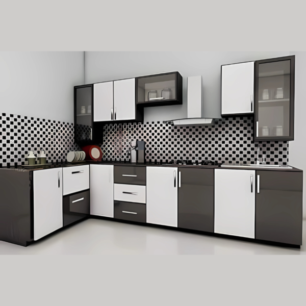 Vismaya Furniture Wooden Luxury Modular Kitchen MOD/KICH-012