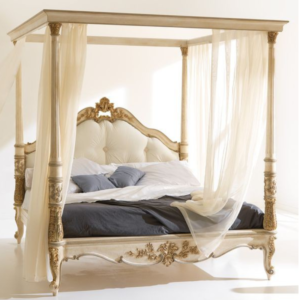 Vismaya Furniture Antique Indian Four Poster Bed FPB-013