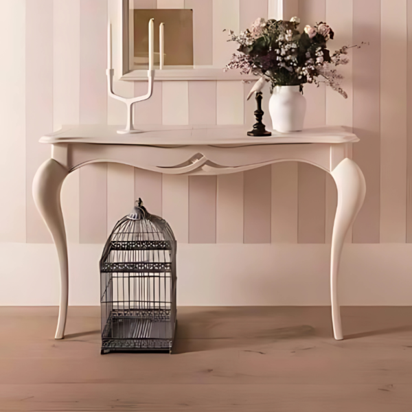 Vismaya Furniture Antique Luxury Hand Carved Console Table CON/TBL-015