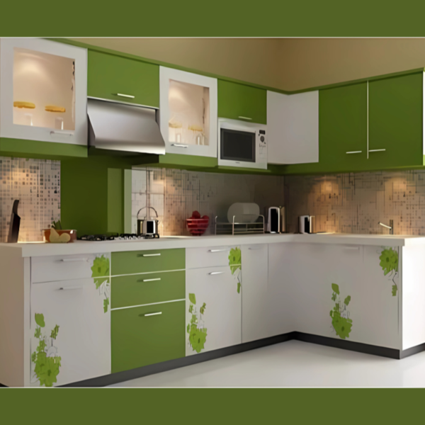 Vismaya Furniture Wooden Luxury Modular Kitchen MOD/KICH-015