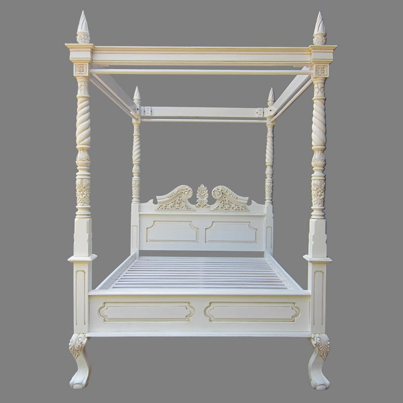 Vismaya Furniture Antique Indian Four Poster Bed FPB-016