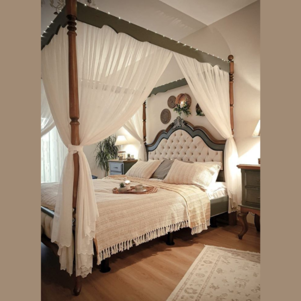 Vismaya Furniture Antique Indian Four Poster Bed FPB-017