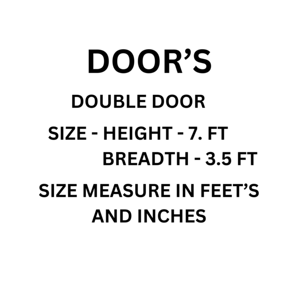 Vismaya Furniture High Quality Wooden Designer Exterior Door DR-003 - Image 4