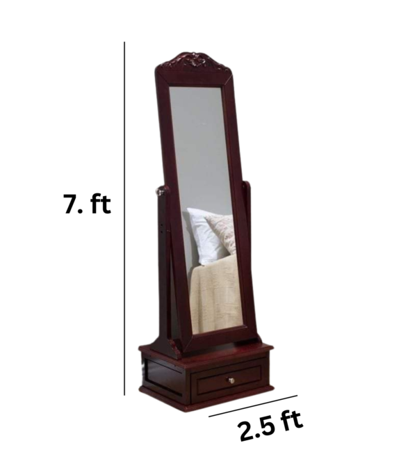Vismaya Furniture Teak Wood Classic Mirror Frame MF-001 - Image 3