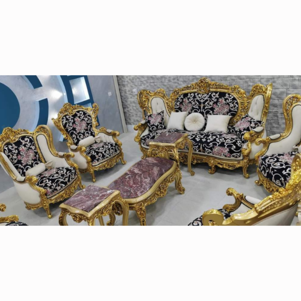 Vismaya Furniture Antique Carved Sofa Set SOFA-002