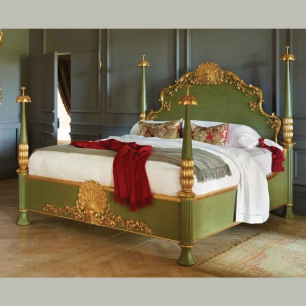 Vismaya Furniture Antique Indian Four Poster Bed FPB-020