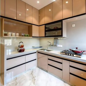 Vismaya Furniture Wooden Luxury Modular Kitchen MOD/KICH-020