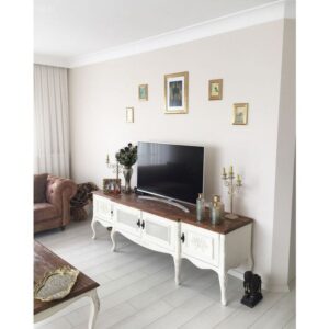 Vismaya Furniture Classic Wooden Luxury Handcrafted Stylish TV Cabinet TVCB-019