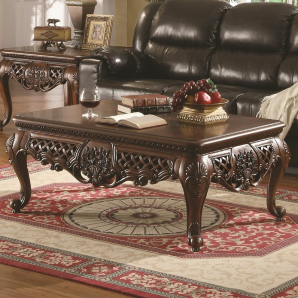 Vismaya Furniture Premium Teak Wood Classic Center Table C/TBL-003