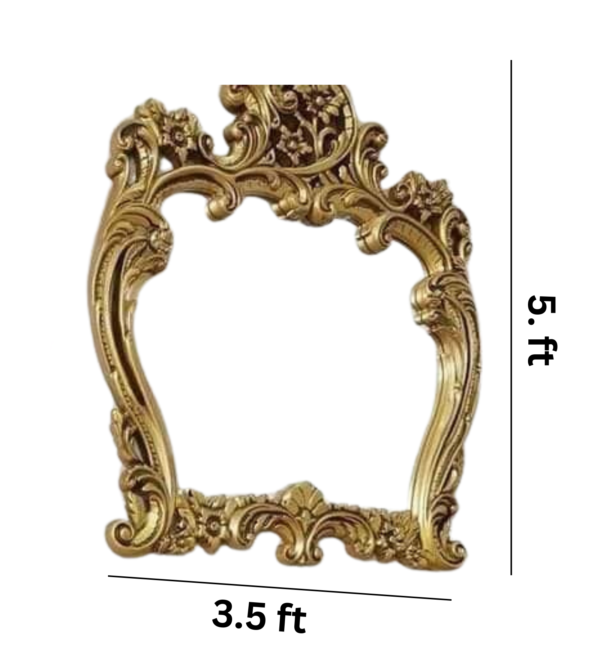 Vismaya Furniture Teak Wood Classic Mirror Frame MF-003 - Image 3