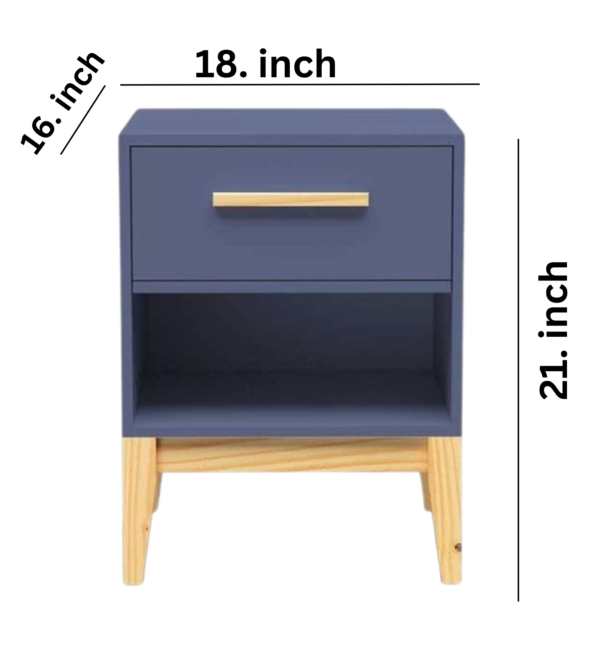 Vismaya Furniture Wooden Royal Traditional Bed Side Table ST-005 - Image 3