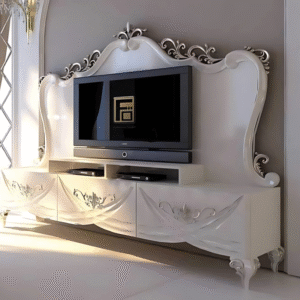 Vismaya Furniture Classic Wooden Luxury Handcrafted Stylish TV Cabinet TVCB-011