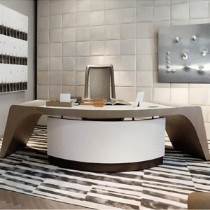 Vismaya Furniture Wooden Modren Office Table OT-005