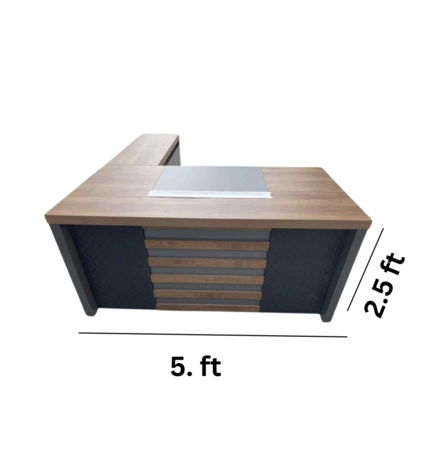 Vismaya Furniture Wooden Modren Office Table OT-006 - Image 3
