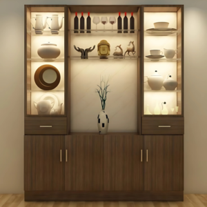Vismaya Furniture Wooden Luxury Crockery Cabinet CK-011