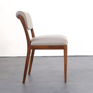Vismaya Furniture Carved Solid Wood Antique Brown/White Dining Armchair SC-002