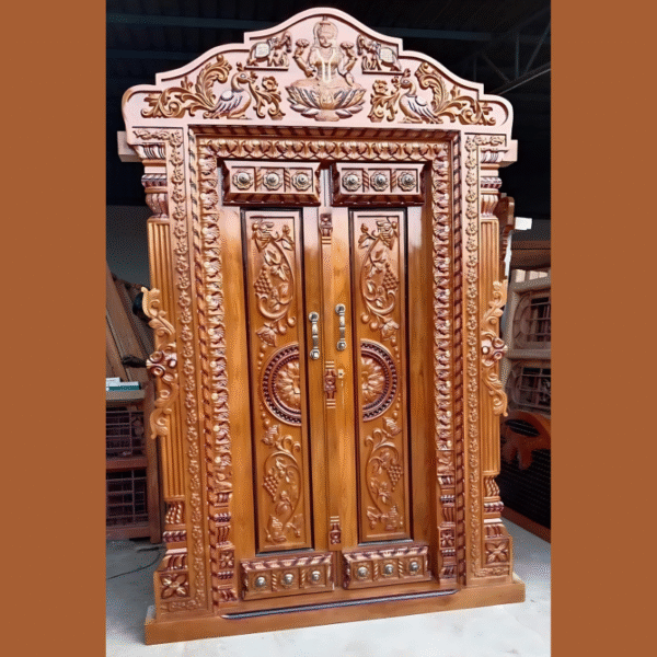 Vismaya Furniture High Quality Wooden Designer Exterior Door DR-005