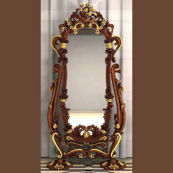 Vismaya Furniture Teak Wood Classic Mirror Frame MF-009