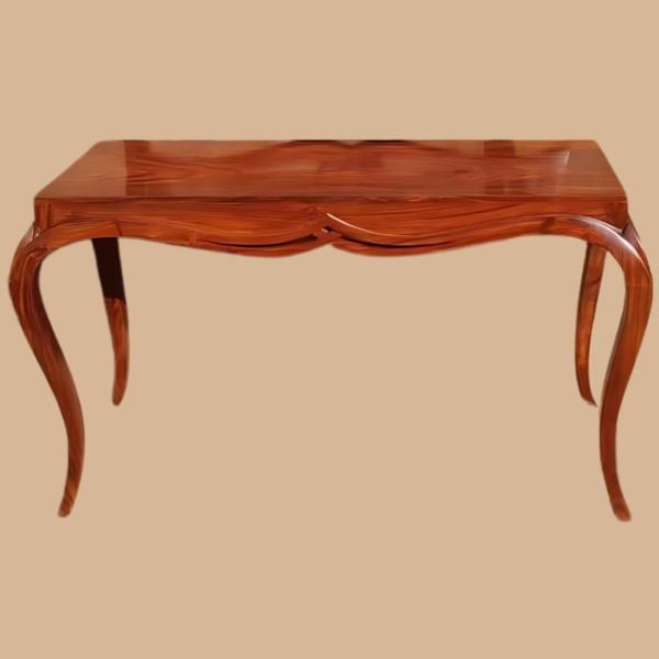 Vismaya Furniture Antique Dark Brown Luxury Hand Carved Console Table CON/TBL-007