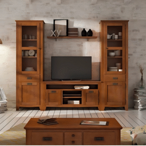 Vismaya Furniture Classic Wooden Luxury Stylish TV Cabinet TVCB-007