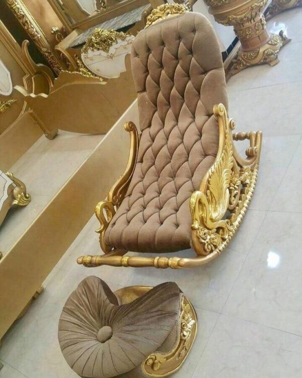 Vismaya Furniture Teak Brown Wood Handcrafted Relax Chair RC-018 - Image 2
