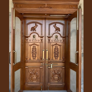 Vismaya Furniture High Quality Wooden Designer Exterior Door DR-008