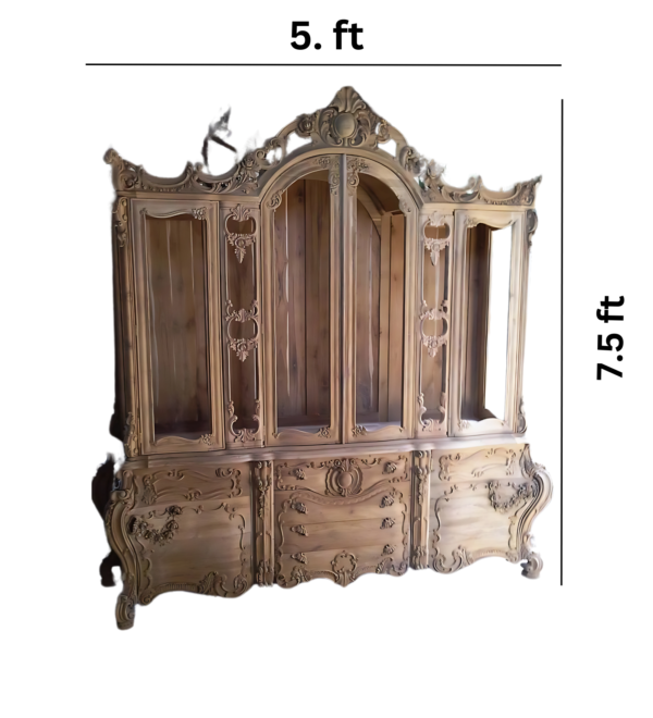 Vismaya Furniture Wooden Luxury Crockery Cabinet CK-008 - Image 2