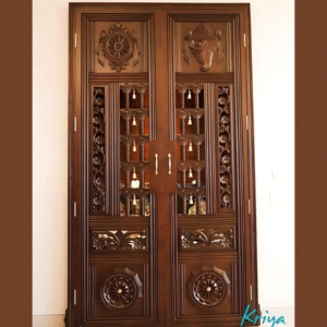 Vismaya Furniture High Quality Wooden Designer Exterior Door DR-009