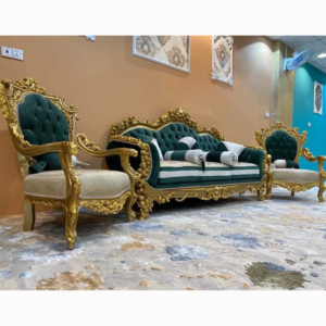 Vismaya Furniture Antique Carved Sofa Set SOFA-009