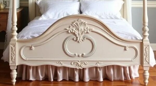 Vismaya Furniture Antique Indian Four Poster Bed FPB-015 - Image 4