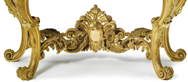 Vismaya Furniture Antique Gold Luxury Hand Carved Console Table CON/TBL-020 - Image 5
