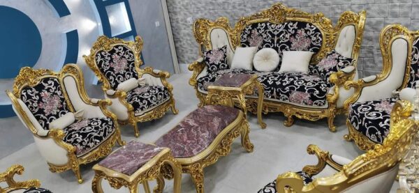 Vismaya Furniture Antique Carved Sofa Set SOFA-002 - Image 2