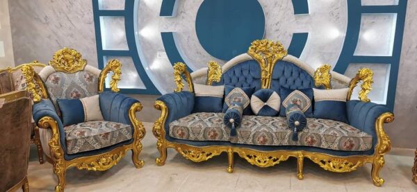 Vismaya Furniture Antique Carved Sofa Set SOFA-005 - Image 2