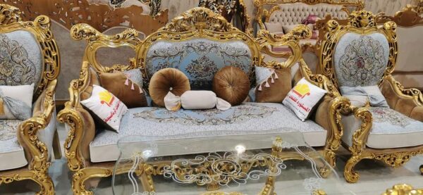 Vismaya Furniture Antique Carved Sofa Set SOFA-006 - Image 2
