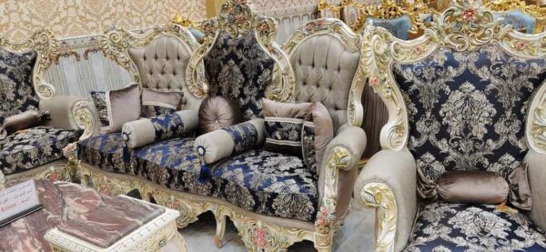 Vismaya Furniture Antique Carved Sofa Set SOFA-007 - Image 2