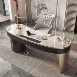 Vismaya Furniture Wooden Modren Office Table OT-007