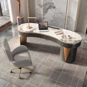 Vismaya Furniture Wooden Modren Office Table OT-008