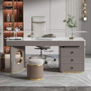 Vismaya Furniture Wooden Modren Office Table OT-001