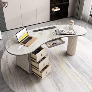 Vismaya Furniture Wooden Modren Office Table OT-009