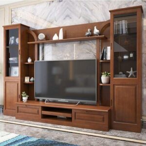 Vismaya Furniture Classic Wooden Luxury Modren Stylish TV Cabinet TVCB-012