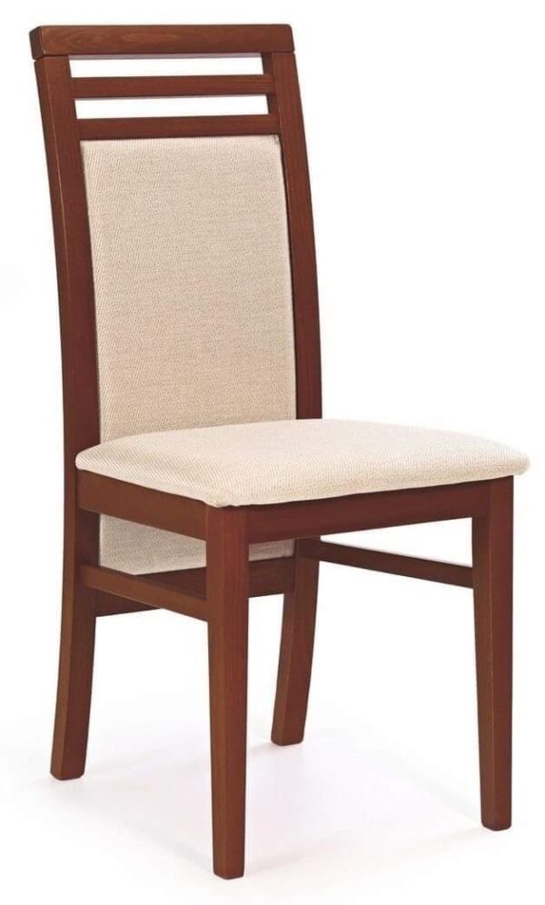 Vismaya Furniture Carved Solid Dark Brown Wood Antique Classic Dining Armchair SC-008 - Image 2