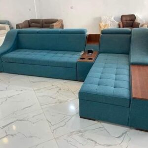 Vismaya Furniture Antique Carved L-Shape Sofa Set L-SOFA-004