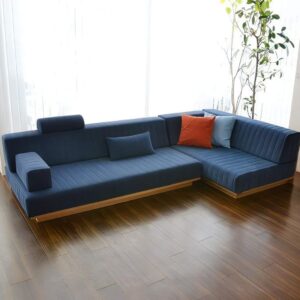 Vismaya Furniture Antique Carved L-Shape Sofa Set L-SOFA-003