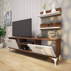 Vismaya Furniture Classic Wooden Luxury Stylish TV Cabinet TVCB-010