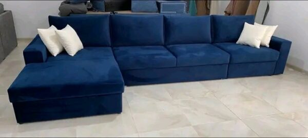 Vismaya Furniture Antique Carved L-Shape Sofa Set L-SOFA-014 - Image 2