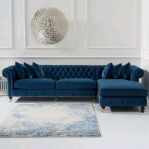 Vismaya Furniture Antique Carved L-Shape Sofa Set L-SOFA-001